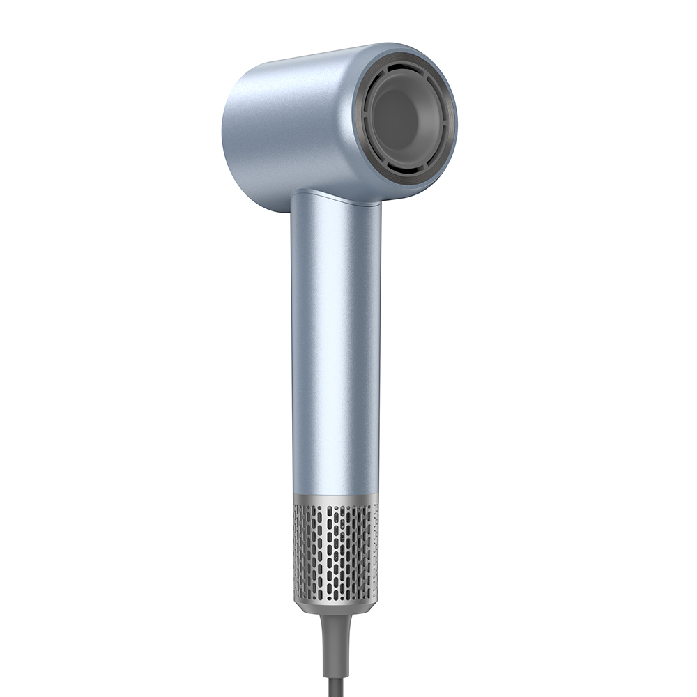 

JIGOO H300 1600W High-Speed Professional Hair Dryer, 200 Million Negative Ions, 2 Speed Levels and 4 Heat Settings, 110000rpm Brushless Motor, Low Noise, 3-Color Light Ring With 2 Nozzles For Home/Salon/Travel