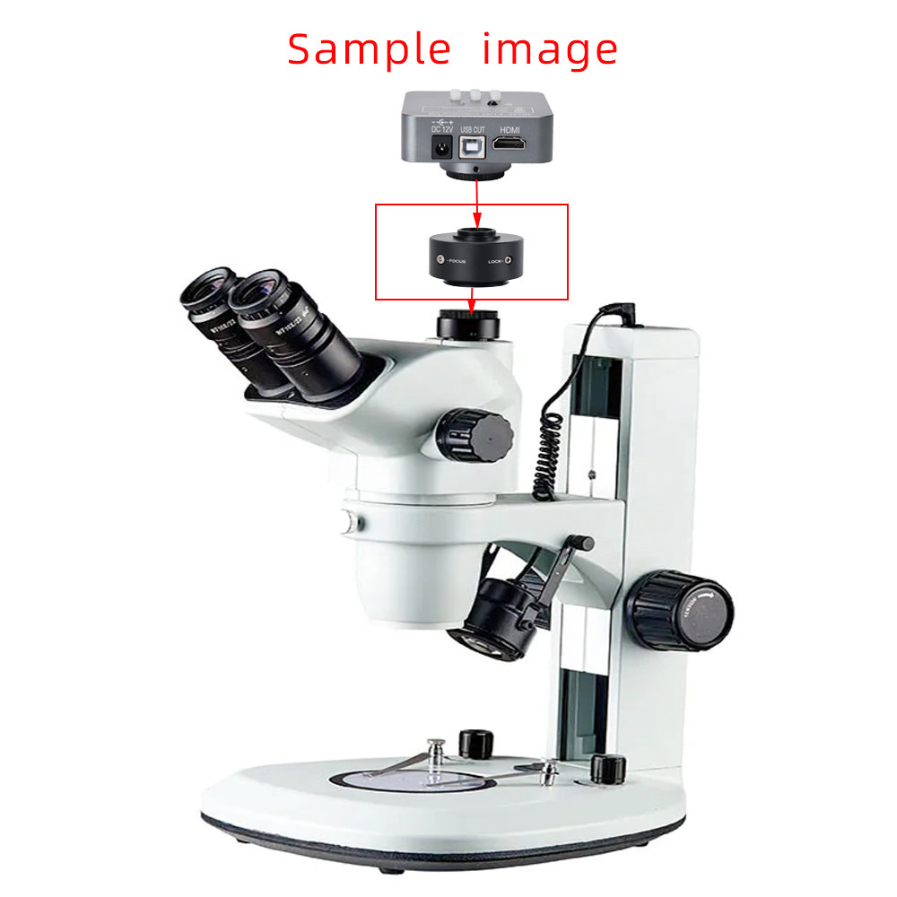 HAYEAR 1X CMount Trinocular Adapter for Olympus Microscope