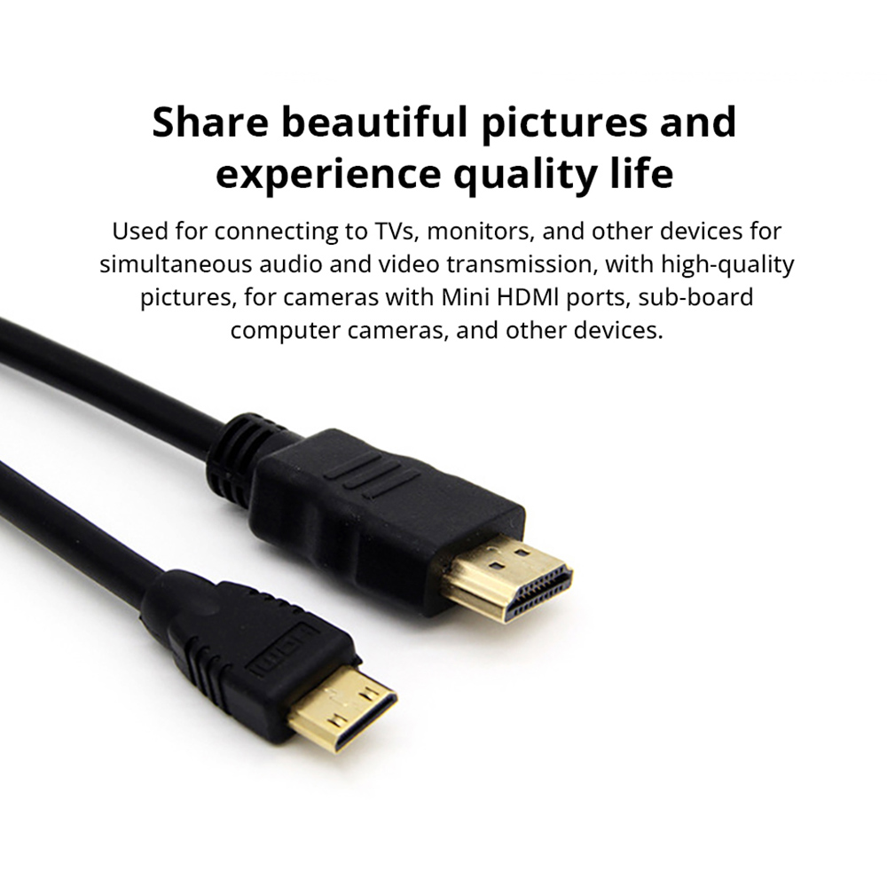 thumbnail image 2 of CablesOnline 2ft HDMI To HDMI Cable – High Quality 1080p – Black 2 of 5