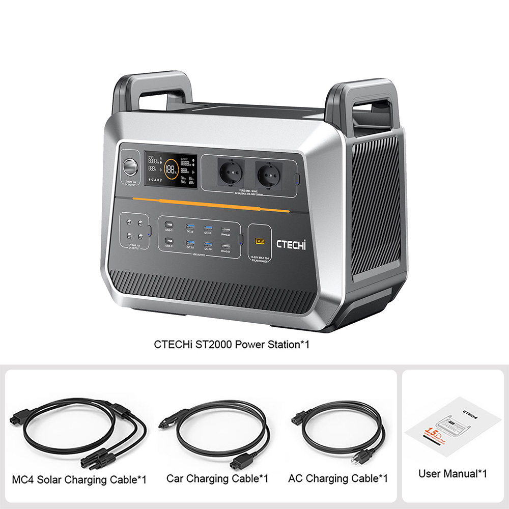 CTECHi ST2000 2000W Portable Power Station Europe