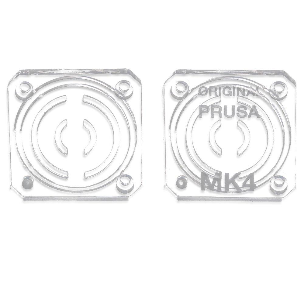 

2pcs Trianglelab Transparent Gearbox Cover for Prusa MK4 - Text and No Text Version