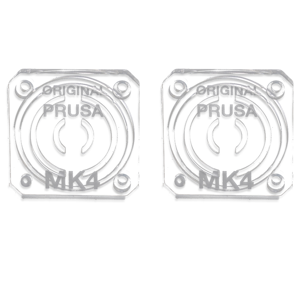 

2pcs Trianglelab Transparent Gearbox Cover for Prusa MK4 - Text Version