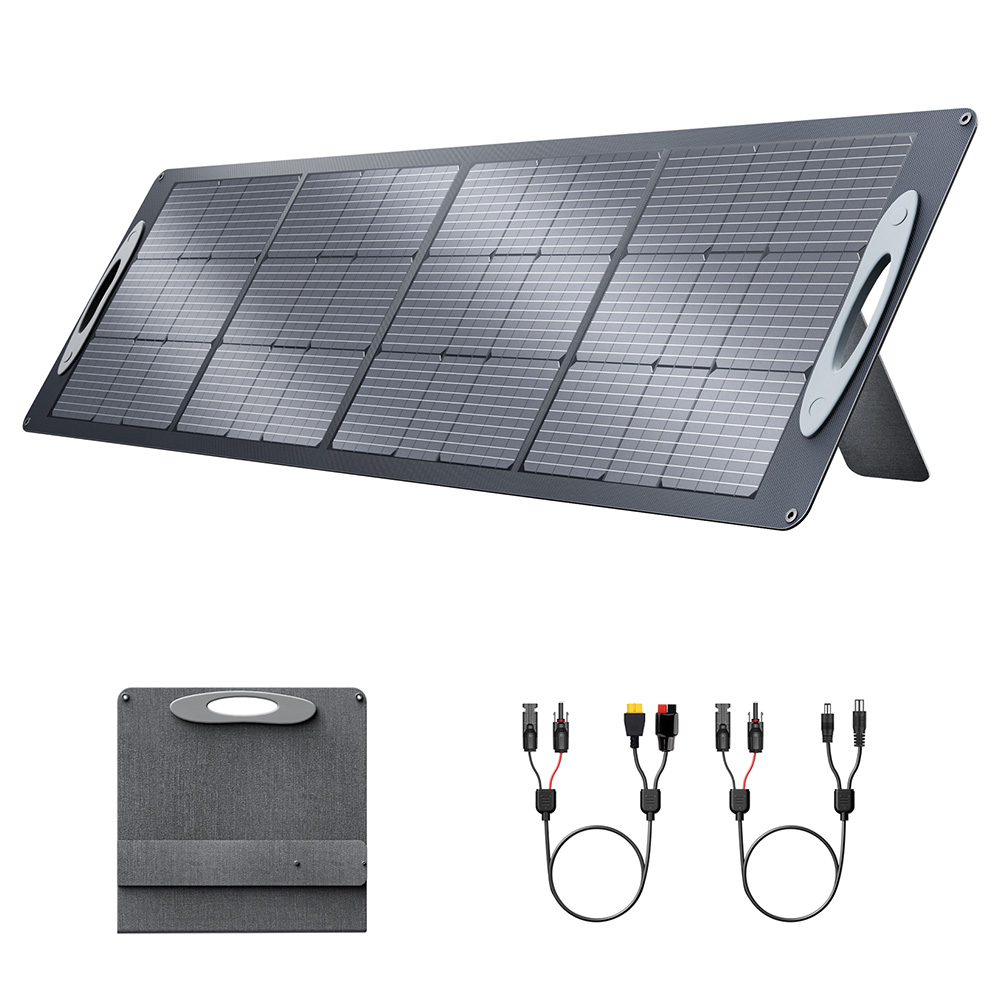 

VDL POWER 200W Foldable Portable Solar Panel, 20V Monocrystalline Cell, Adjustable Kickstand, 23.5% Conversion Efficiency, IP67 Waterproof, MC-4 Interface