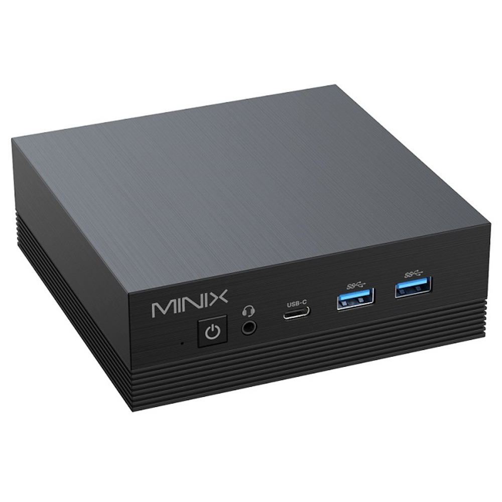 

MINIX Z100-Aero Mini PC, Intel Alder Lake-N100 4 Cores Up to 3.4GHz, 16GB RAM 512GB SSD, WiFi 5 Bluetooth 5.1, 1*DP+1*HDMI 2.1+1*Type-C 4K@60Hz Triple Display, 2*RJ45, 1G+2.5G Dual Ethernet, 4*USB 3.2, 1*Audio - EU Plug