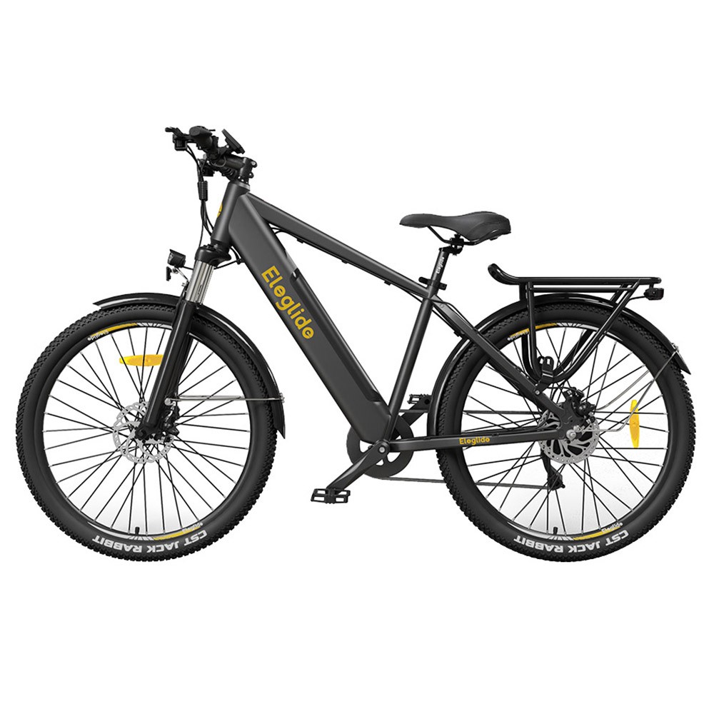 

Eleglide T1 Step-over Electric Trekking E-Bike 27.5 Inch Tires 36V 13Ah Battery 250W Motor Shimano 7 Gears, Max Speed 25Km/h Max Range 100km IPX4 Waterproof Dual Disk Brake - Black