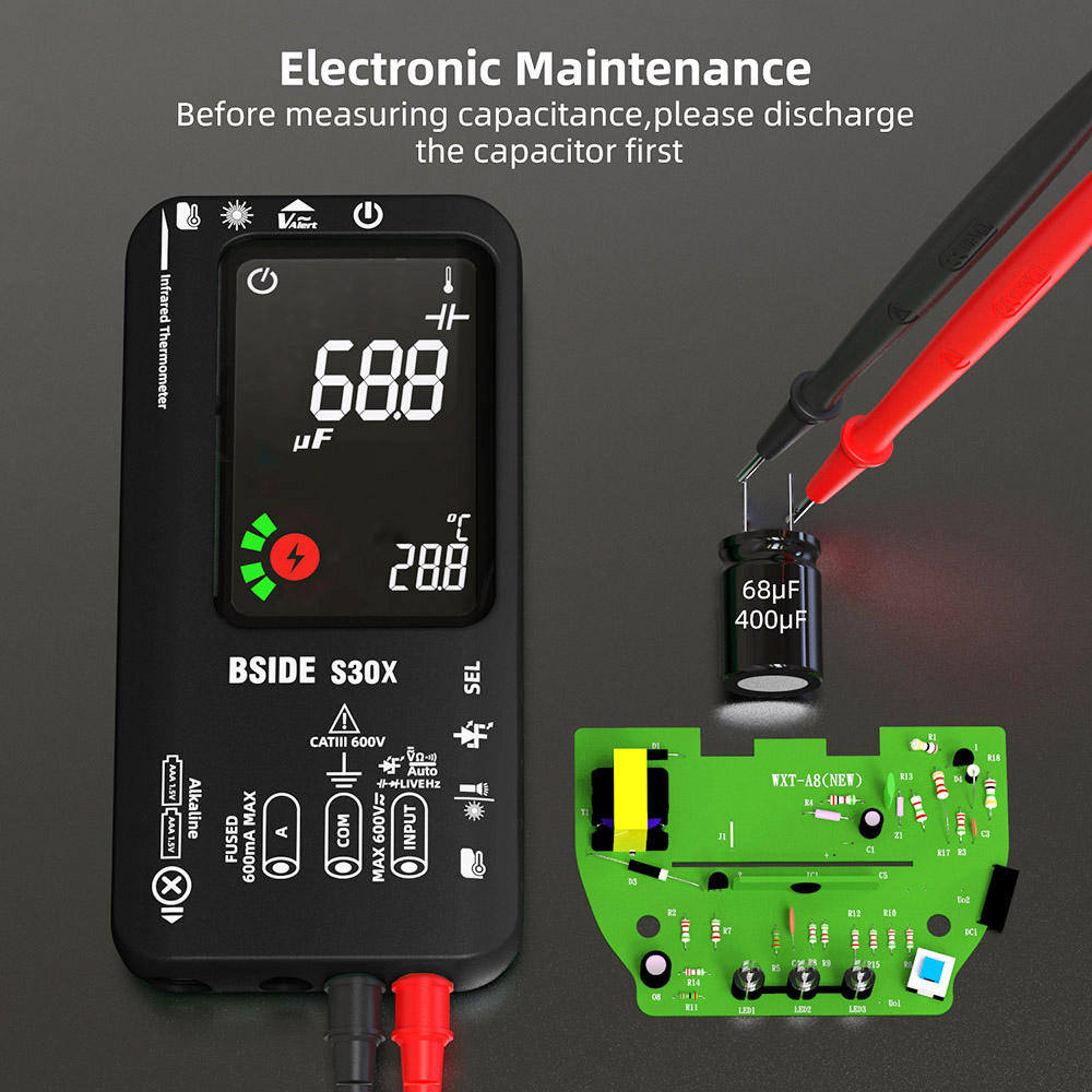 BSIDE S30 Digital Multimeter Green