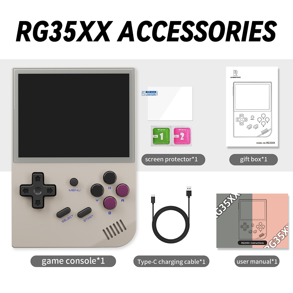 ANBERNIC RG35XX (2024 Version) Game Console 64GB Grey