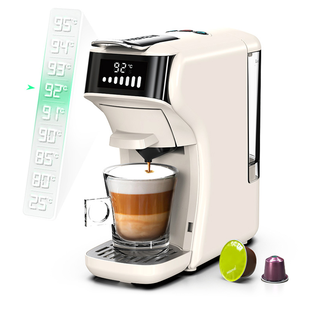 

HiBREW H1B 5-in-1 Pods Coffee Maker, 600ml Water Tank, 19 Bar Pressure Extraction, Cold/Hot Mode, LED Indicator, for Kcup*/Nes*/DG*/Espresso Powder, Beige