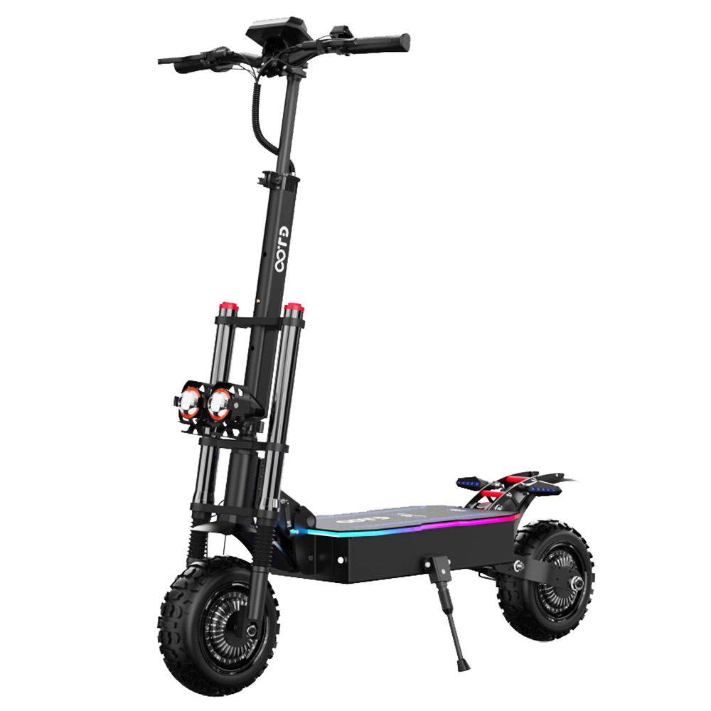 OOTD D88 Electric Scooter 11 Inch Off-Road Tires 2800W*2 Dual Motor 85km/h Max Speed 60V 35Ah Battery for 80km - 100km Range 150KG Max Load Double Absorbers with Seat  NFC Lock