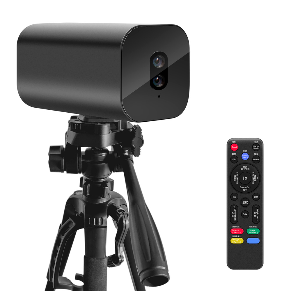 

GUCEE G05-4K Conference Camera, 4K Ultra HD, 2*10x Zoom, Auto Focus & Fixed Focus, Support Horizontal & Vertical Screen - EU Plug, Black
