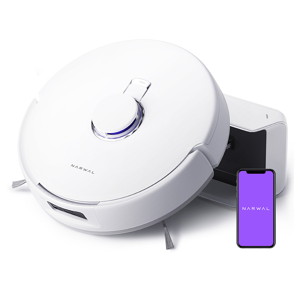 

Narwal Freo X Plus Robot Vacuum Cleaner and Mop Built-in Dust Emptying, Strong 7800Pa Suction Power, Zero-Tangling Floating Brush, Alexa/Google Assistant/APP Control, Ideal for Pet Hair Hard Floor, Wood Floor