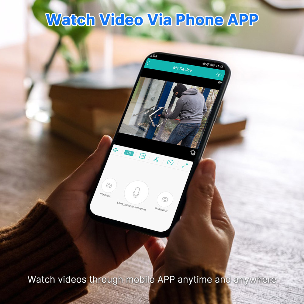 Hiseeu 4K 8MP Wireless Security Camera