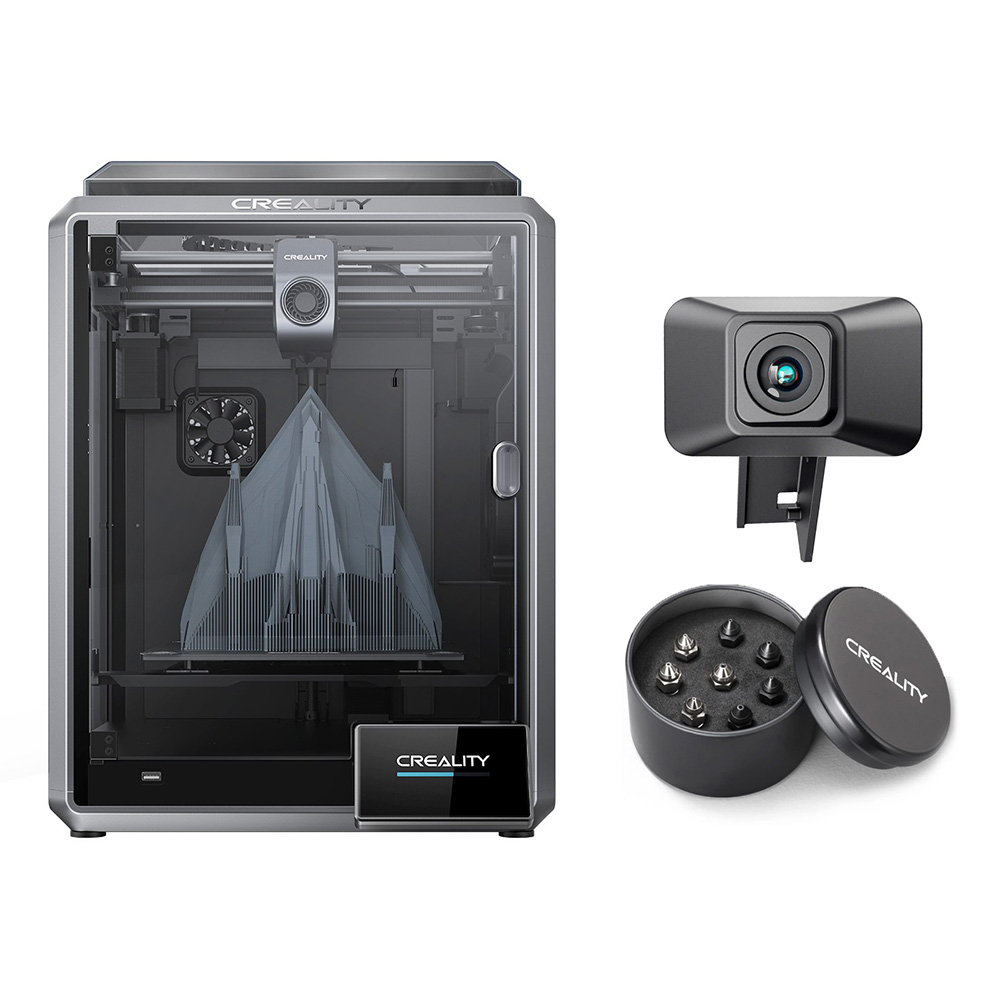 

Creality K1 3D Printer Updated Version + K1 Upgrade Pack (AI Camera + 8pcs Nozzle Kit)