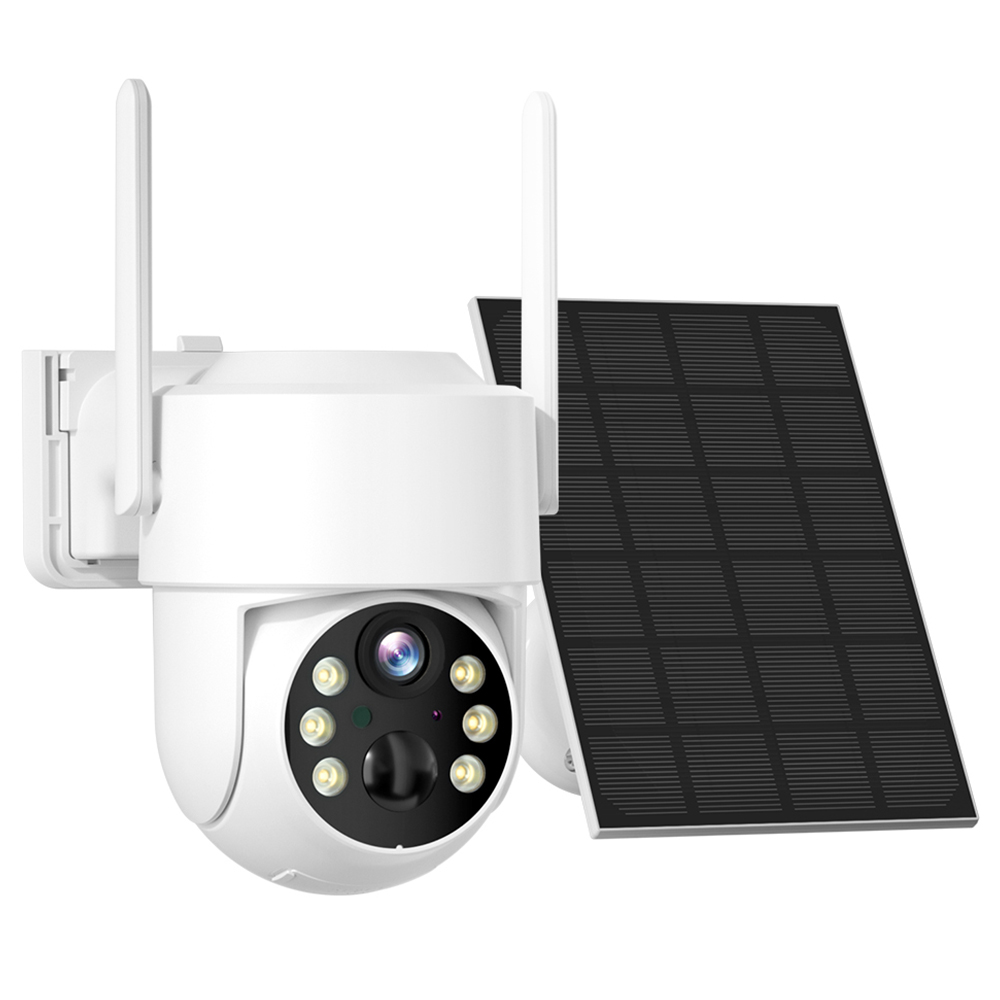 

Hiseeu 4MP Wireless Security Camera with Solar Panel, 2K HD Resolution, PIR Motion Detection, 2-Way Audio, Night Vision, 2.4GHz WiFi, Pan 355° & Tilt 90°, IP66 Waterproof
