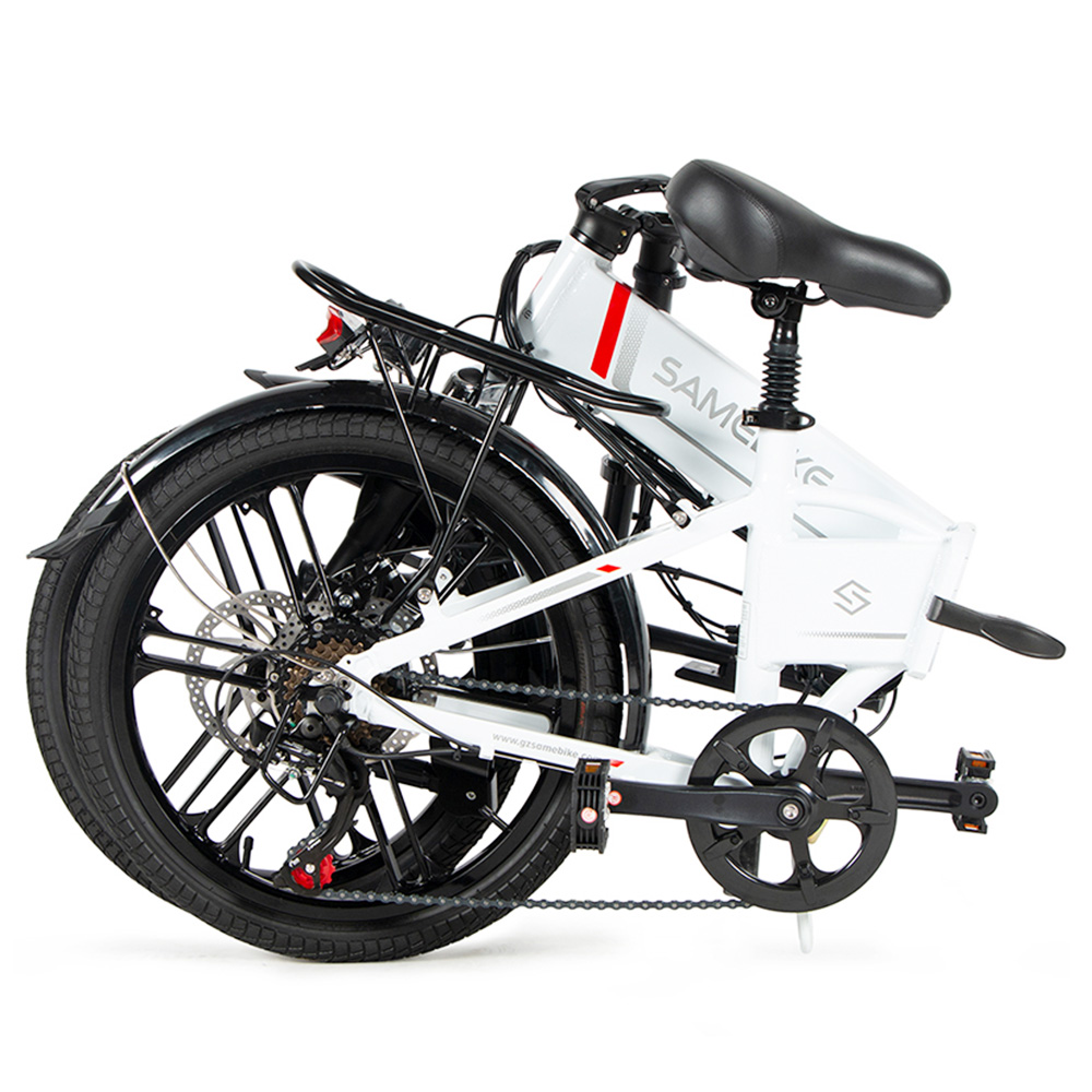 SAMEBIKE 20LVXD30-II Folding Electric Moped Bike White | Europe