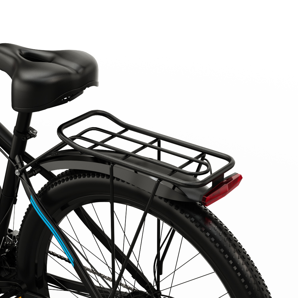 

DUOTTS C29 Electric Bike 750W 29*2.1 inch Wheel 48V 15Ah Battery 50km Range 50km/h Max Speed Shimano 21 Speed Gear Electric Mountain Bike with Rear Rack IP54 Waterproof Smart APP - Black