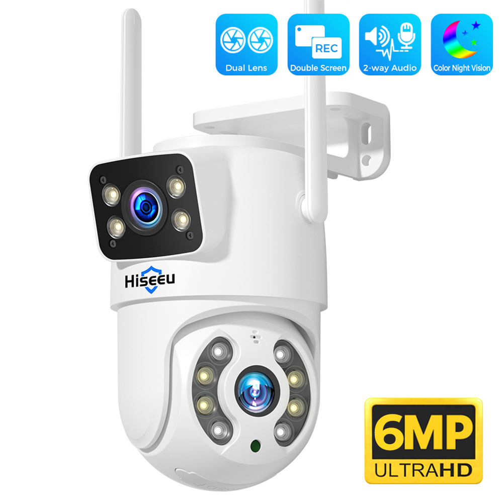 Hiseeu 4K 6MP Outdoor WiFi Camera