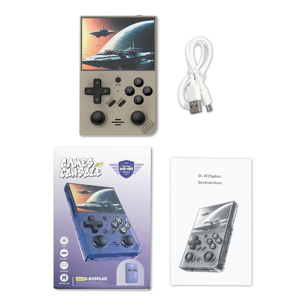 R35 Plus Handheld Game Console 128GB Grey