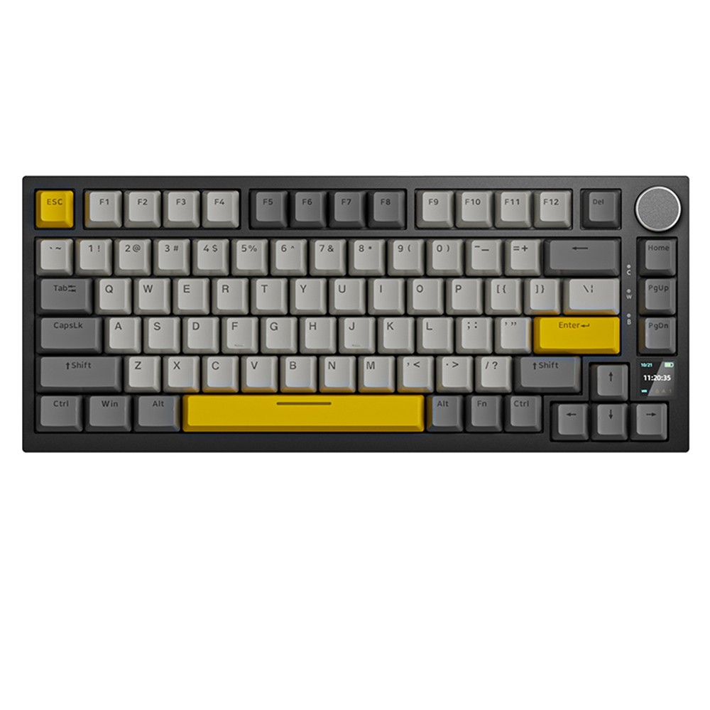 

Ajazz AK820 Pro Gift Switch Mechanical Keyboard with TFT Smart Display, Three Connection Modes - Grey