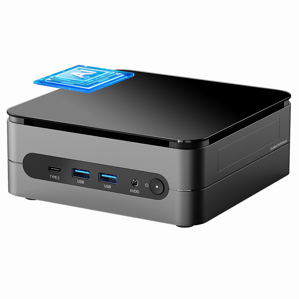 

(AI PC) OUVIS F1A Mini Gaming PC, Intel AI Boost Core Ultra 5 125H 14 Cores Up to 4.5GHz, 16GB DDR5 1TB NVMe SSD, 2xHDMI2.0 Type-C 4K@60Hz Triple Display, 4xUSB 3.2, WiFi 6, 2.5Gbps LAN, TDP 65W, Best Desktop PC for Machine Learning, AI Computer, Blue