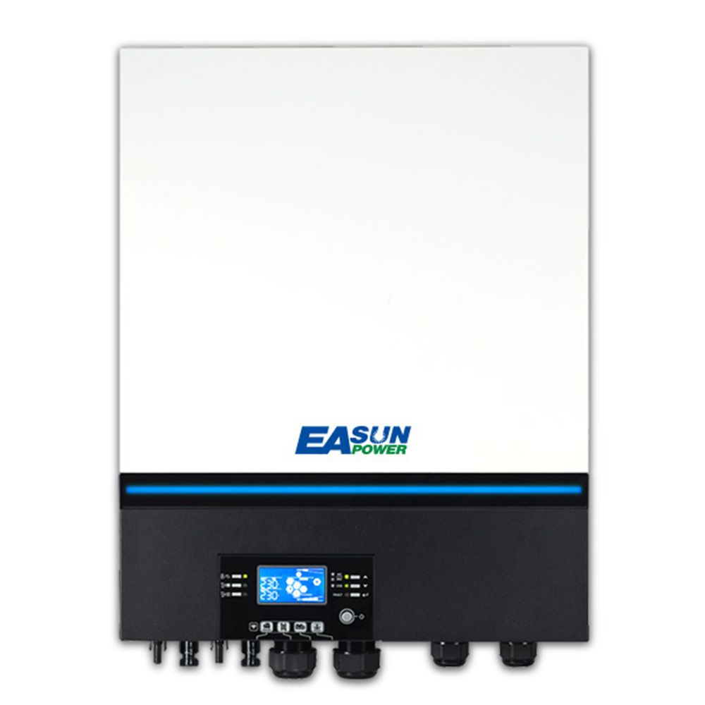 

EASUN POWER ISolar SMW 11KW Solar Inverter, 48V Battery Voltage, 230VAC PV Array, 2 x 80A MPPT, Pure Sine Wave, Dual Output, 150A Solar & AC Charge Current, Parallel Support, Built-in WiFi, RGB Lights