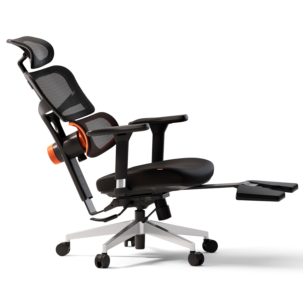 

NEWTRAL NT002 Ergonomic Office Chair with Footrest & Adjustable Lumbar Support, High Back Desk Chair, Seat Depth Adjustment, Tilt Function, 4D Armrest Recliner Chair