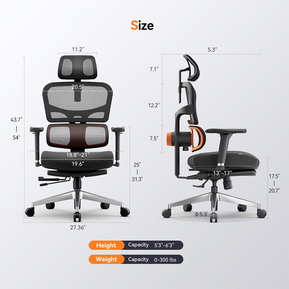 NEWTRAL NT002 Ergonomic Office Chair with Footrest | United Kingdom