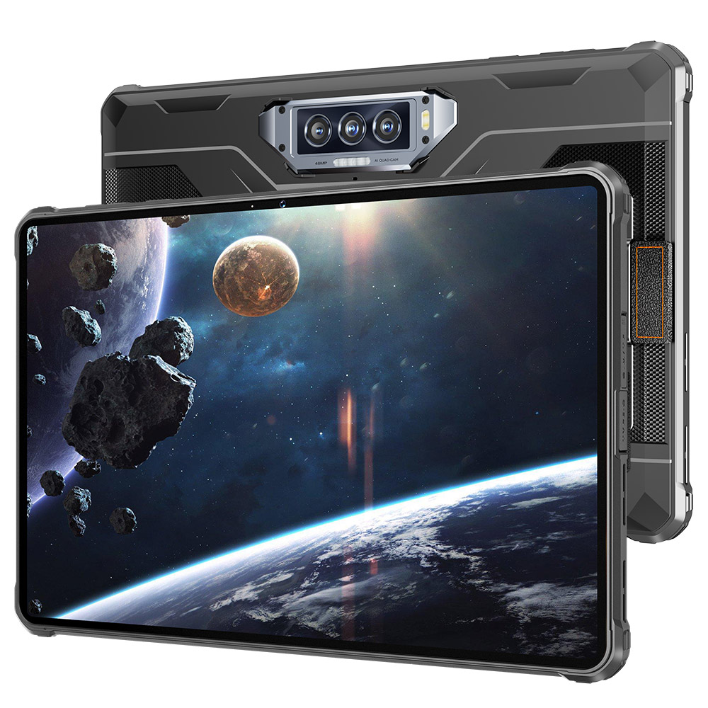 

OUKITEL RT8 Rugged Tablet, 11-inch 1200*1920 Display, MediaTek Helio G99 4 Core Max 2.2 GHz, 6GB+6GB RAM 256GB ROM, Android 13, 48MP+32MP+20MP+5MP Camera, 20000mAh 33W Fast Charging, Dual-band WiFi Bluetooth5.1, IP68 & IP69K & MIL-STD-810H - Black