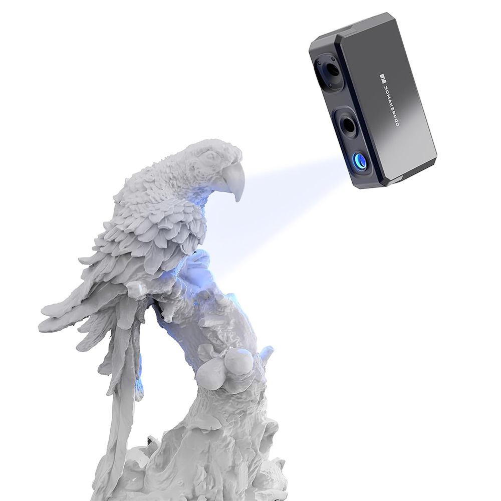 3DMakerpro Seal Lite 3D Scanner, 0.02mm Accuracy, 0.07mm Resolution,  Anti-shake Lenses, 10fps Frame, Visual tracking