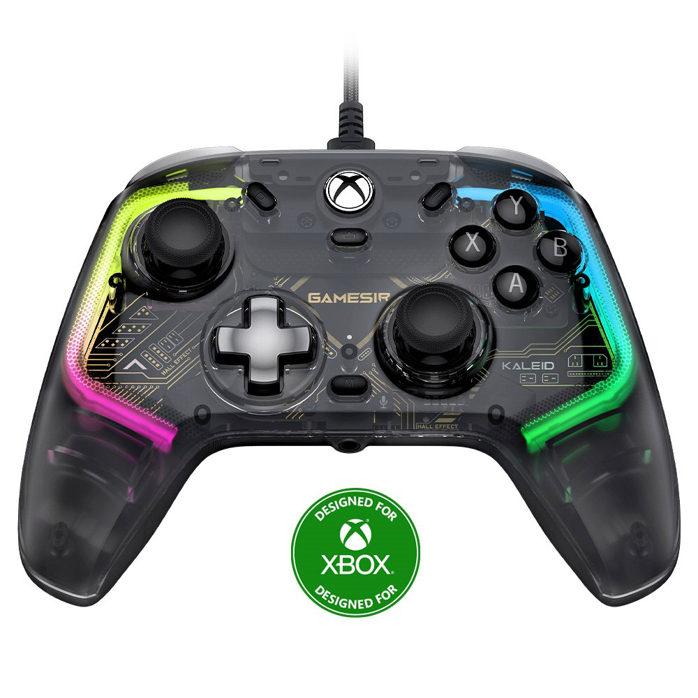 

[Xbox Certified] GameSir K1 Kaleid Wired Game Controller, Mechanical D-pad & ABXY, 1-month Free XGPU, RGB, Hall Effect, Compatible with Xbox and Xbox One X/S Series Steam Windows 10/11