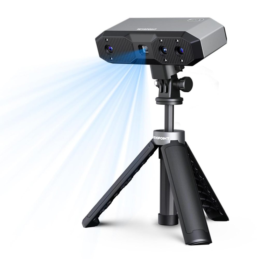 Revopoint MINI 2 3D Scanner, 0.02mm Precision, 2MP Resolution, Up to 16fps Scanning Speed, Blue Light, 120-250mm Working Distance, 6 Flash LEDs, IMU Motion Tracking, for Dental/Small Objects, Standard Edition