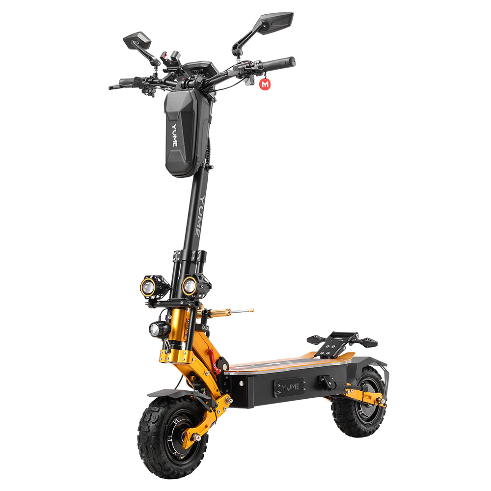 YUME X11+ Electric Scooter, 3000W*2 Motor, 60V 30Ah Battery, 11-inch Off-road Fat Tires, 50mph Max Speed, 60miles Max Range, EBS Front & Rear Hydraulic Disk Brakes, LCD Display