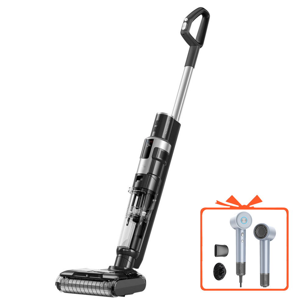 

(Free Gift) Xiaomi JIMMY HW9 Cordless Wet and Dry Vacuum Cleaner, Self-Cleaning, 400ml Dust Water Tank, Waterproof Brushless Motor, Water Spray Control, LED Display, Black