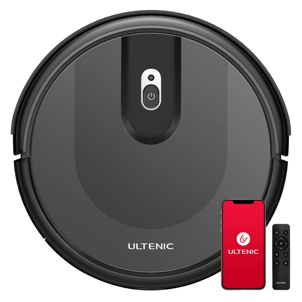 

Ultenic D5 Robot Vacuum Cleaner, 3000Pa Powerful Suction, 120min Max. Runtime, 3 Cleaning Modes, Carpet Auto-boost, Automatic Recharge, Schedule Cleaning, Remote Control, Alexa/Google Assistant, Black