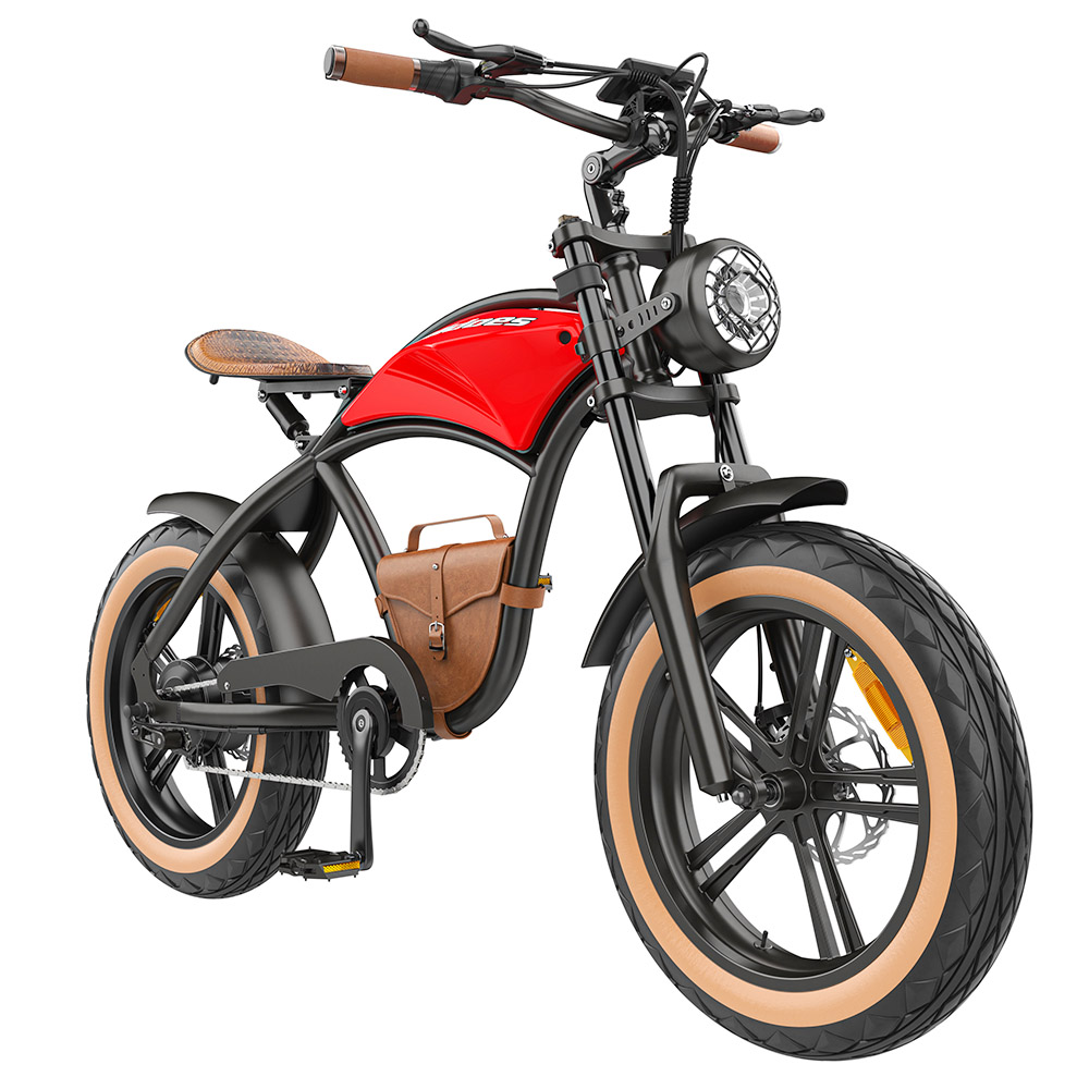 

Hidoes B10 Electric Bike, 1000W Motor, 48V 13Ah Battery, 20 x4.0 inch Fat Tire, 45km/h Max Speed, 60km Range, Dual Mechanical Disc Brakes, Hydraulic Front Fork, Red