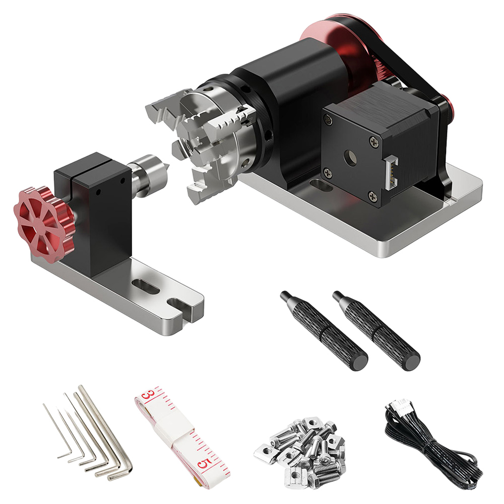 TWO TREES 4th Axis CNC Rotary Module Kit for TTC450 Laser