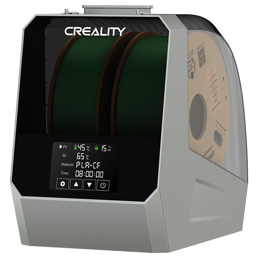

Creality Space Pi Plus Filament Dryer Box, 2 Rolls Capacity, PTC 360 Degrees Hot-Air Heating, 48H Timer, LCD Touch Screen