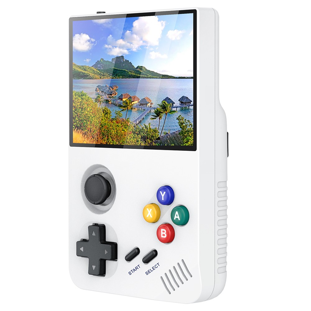 M19 Handheld Game Console, 3.5-inch HD Screen, 64GB TF Card - White