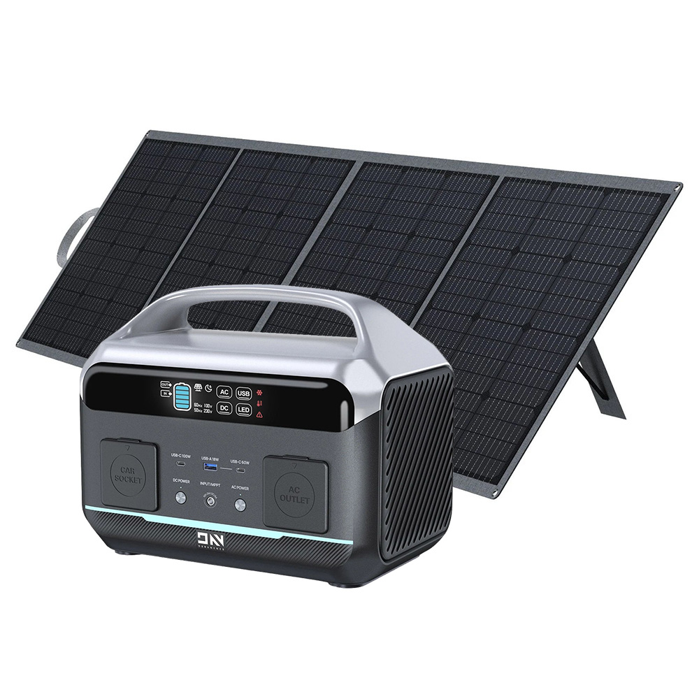 

DaranEner NEO300 Pro Portable Power Station + DaranEner SP300 Foldable Solar Panel, 299Wh LiFePO4 Battery, 600W Output, 5 Ports, 4 LED Mode