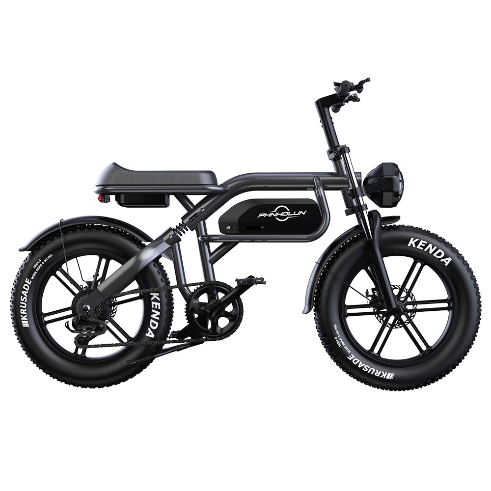 PHNHOLUN C8 Pro Electric Bike, 1500W Motor, 48V 20Ah Battery, 20*4.0-inch Fat Tires, 60km/h Max Speed, 190km Range, Front and Rear Suspension, Shimano 7 Speed, Disc Brake, APP Control