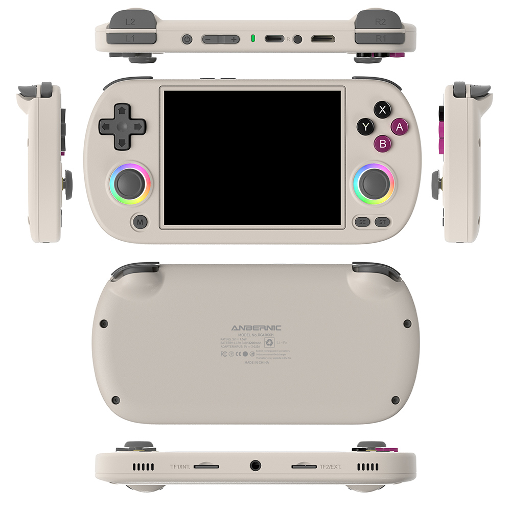 ANBERNIC RG40XX H Handheld Game Console 64GB+128GB TF Card with 13000 ...