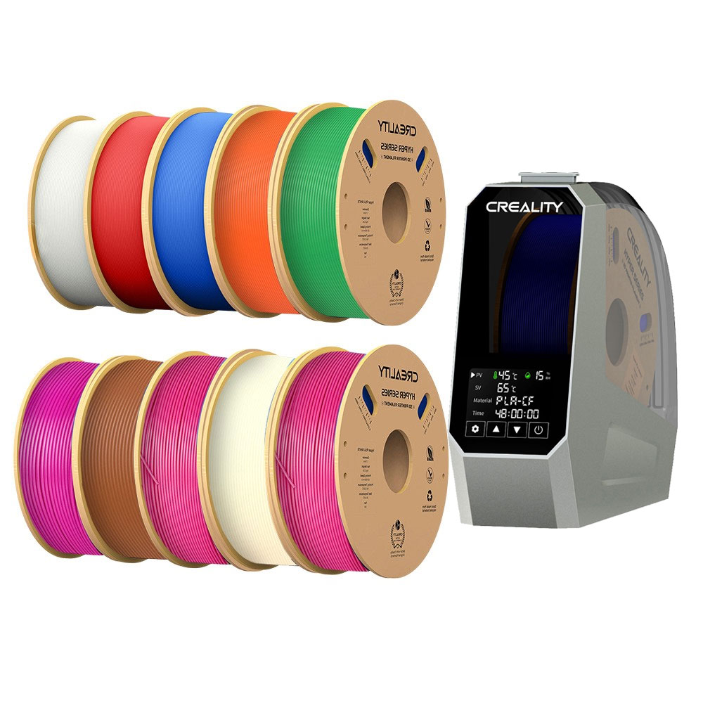 

10kg Creality Hyper-PLA Filament + Creality Space Pi Filament Dryer