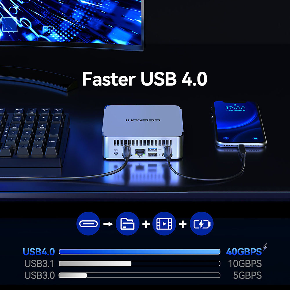 GEEKOM XT13 Pro Mini PC i7-13620H 32GB+1TB