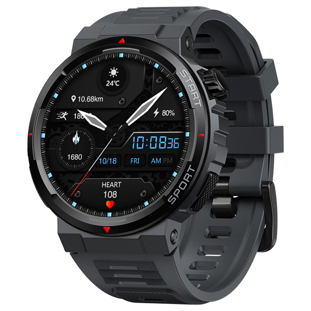 

Zeblaze Ares 3 Plus Smartwatch, 1.43'' HD AMOLED Screen, 100+ Workout Modes, Heart Rate Blood Oxygen Sleep Monitoring - Black