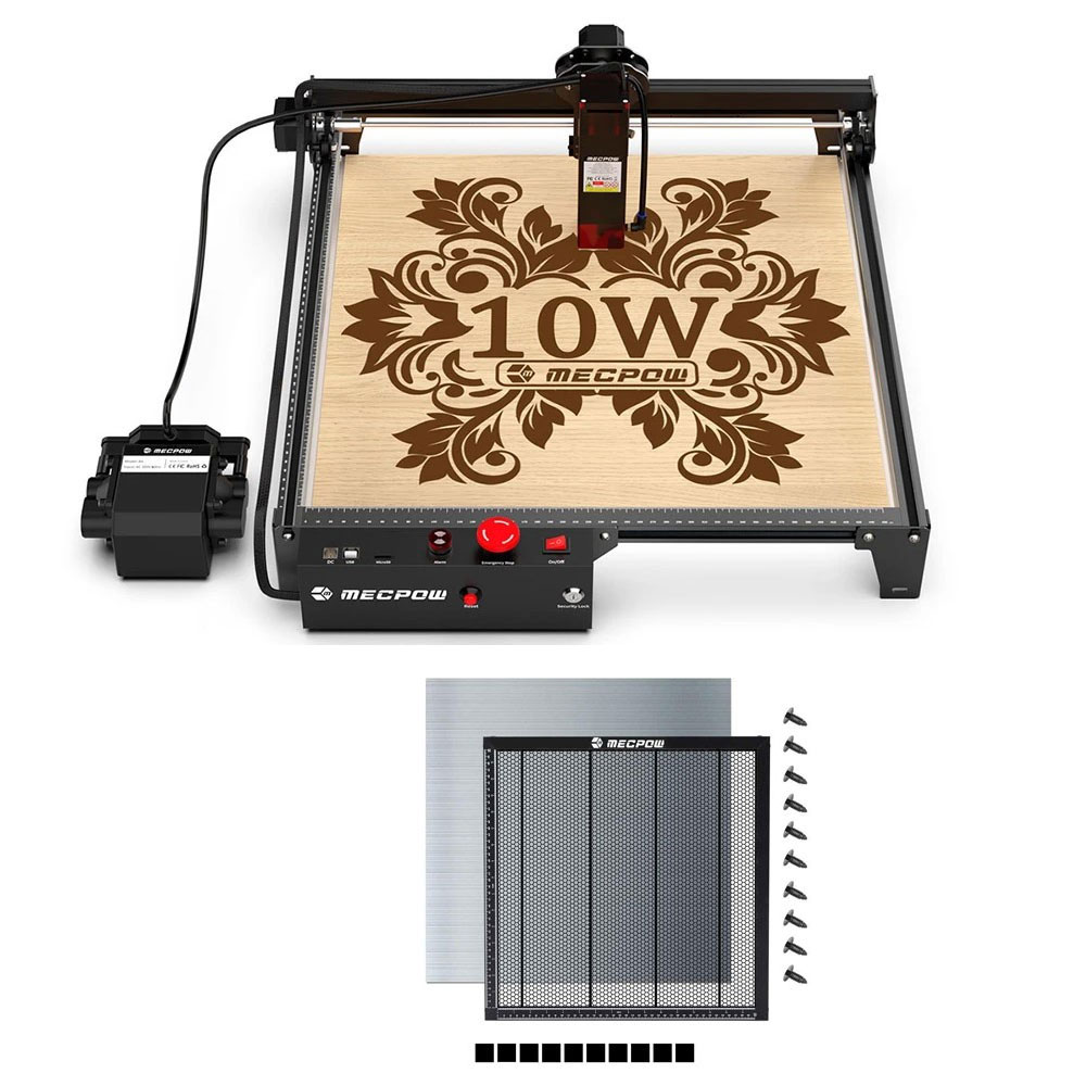 Mecpow X3 Pro 10W Laser Engraver With Air Assist System + H44 Laser Bed