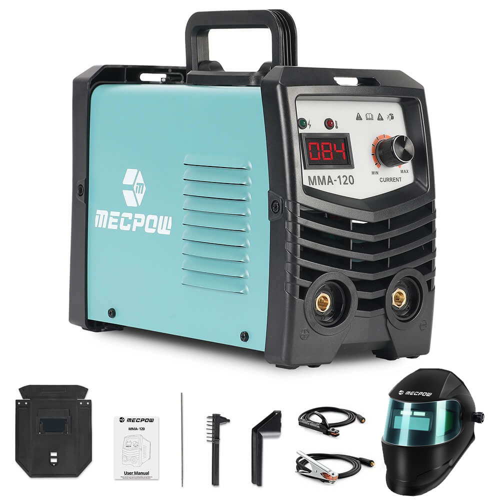 

Mecpow MMA120 Stick Welder 2 in 1 + Welding Helmet