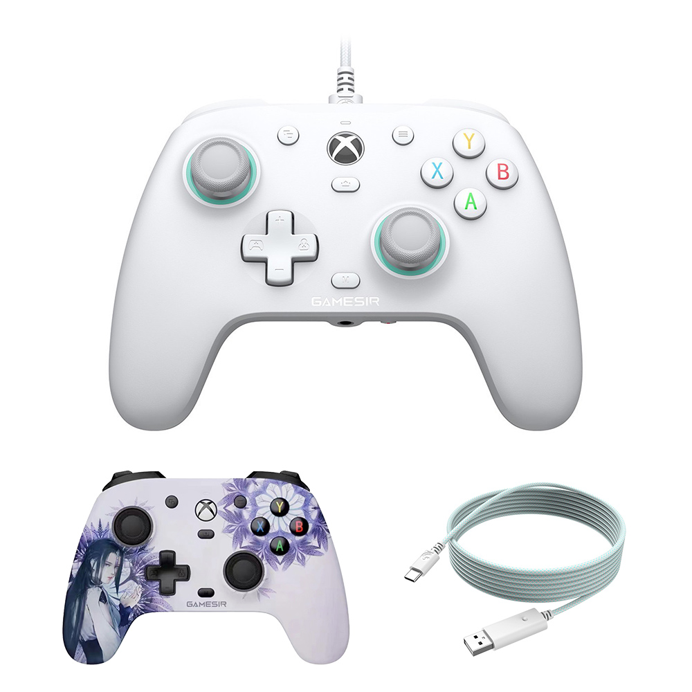 

[Xbox Certified] Gamesir G7 SE Wired Game Controller + Faceplate + 10ft USB-A to USB-C Cable, Hall Effect Sticks, 1-month Free XGPU