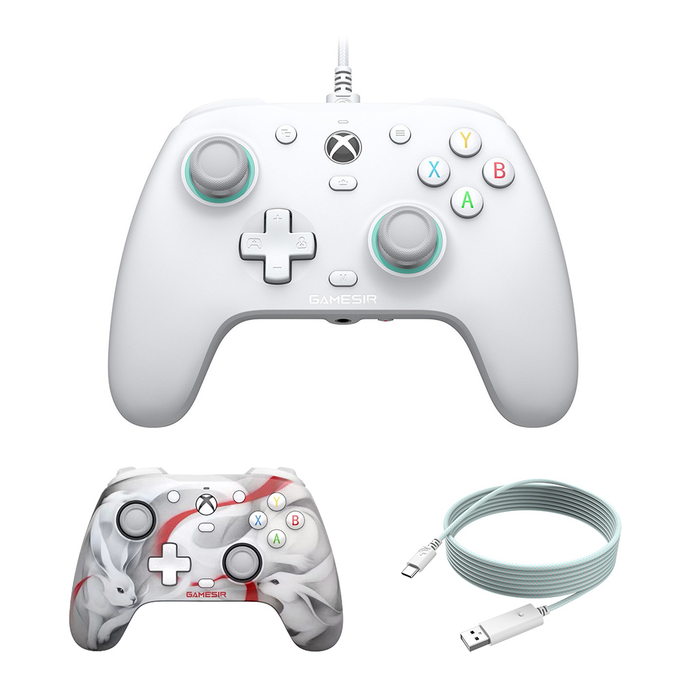 

[Xbox Certified] Gamesir G7 SE Wired Game Controller + Faceplate + 10ft USB-A to USB-C Cable, Hall Effect Sticks, 1-month Free XGPU