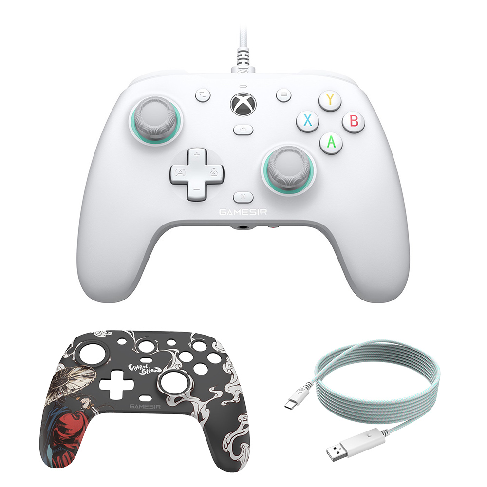 

[Xbox Certified] Gamesir G7 SE Wired Game Controller + Faceplate + 10ft USB-A to USB-C Cable, Hall Effect Sticks, 1-month Free XGPU