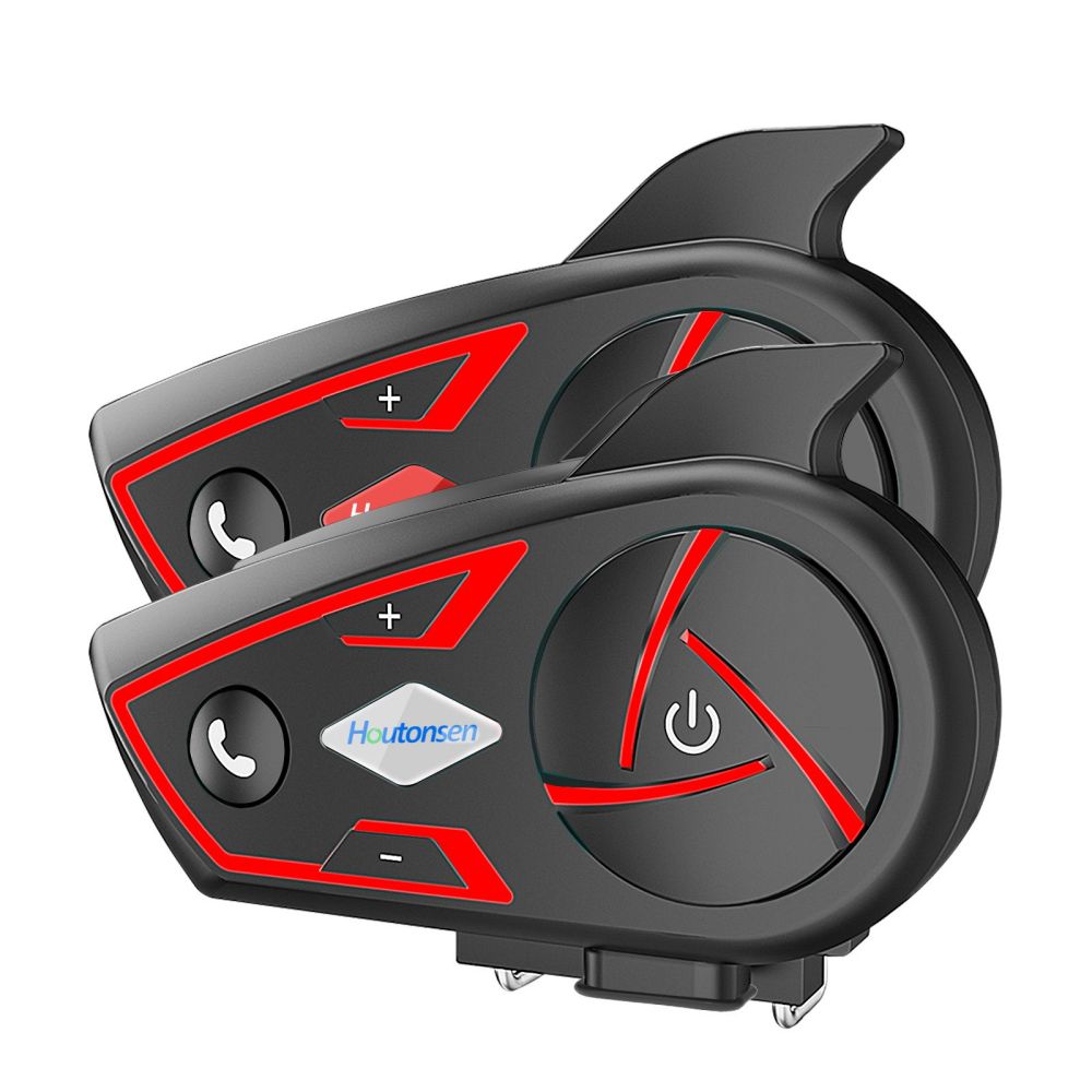 Houtonsen S3 Bluetooth-Headset für Motorradhelme, 2er-Pack